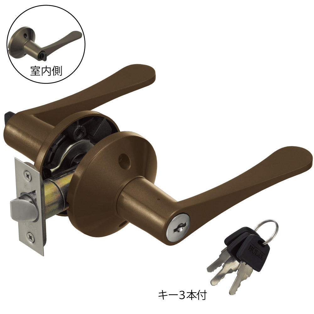 ECLEリフォーム用レバーハンドル錠 空錠(通路用)