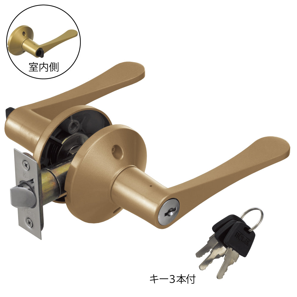 ECLEリフォーム用レバーハンドル錠 空錠(通路用)