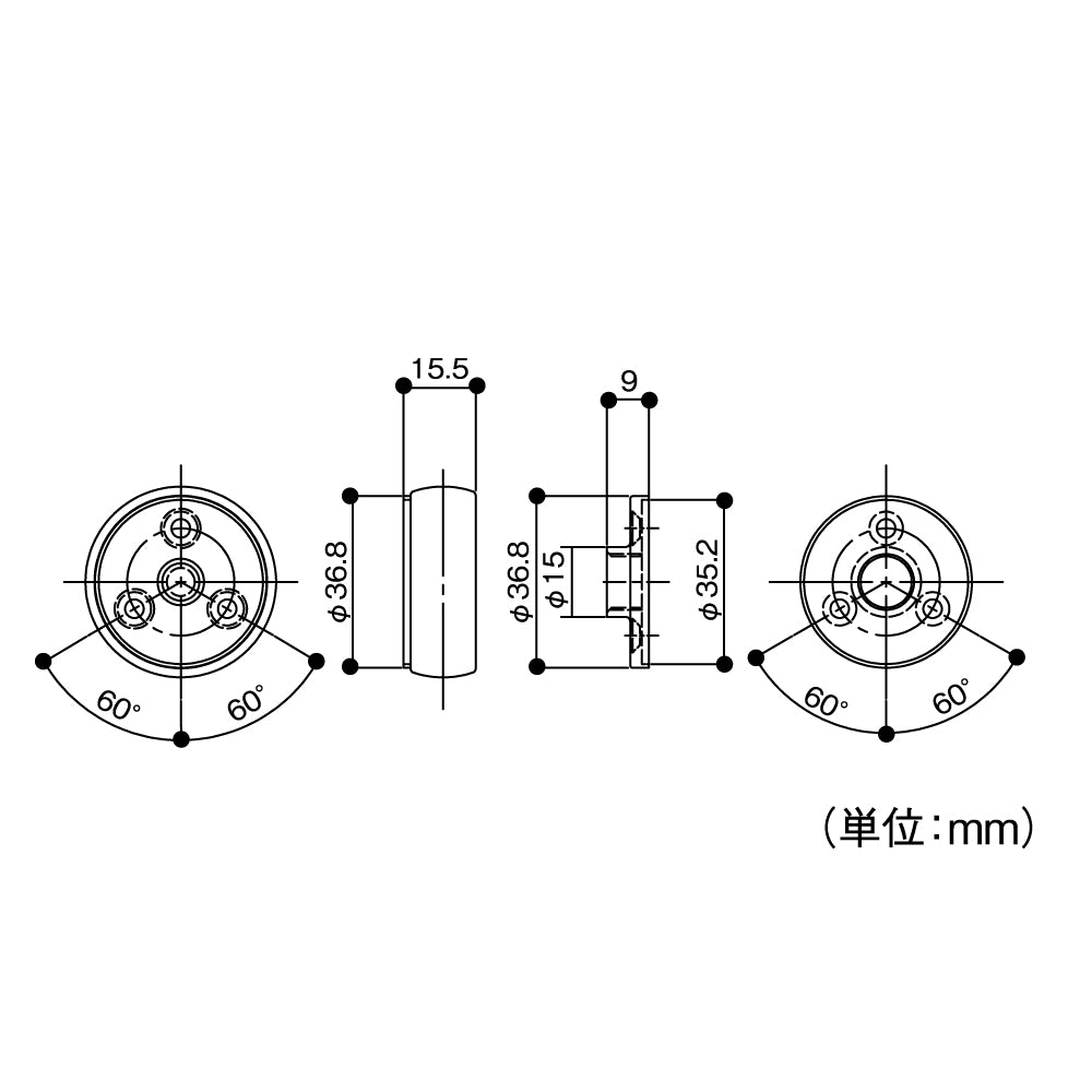 ECLEシステム手すり35シリーズ直ジョイント