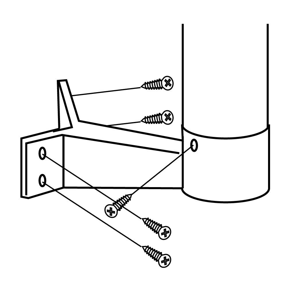 ECLEシステム手すり３５シリーズ出隅ブラケット