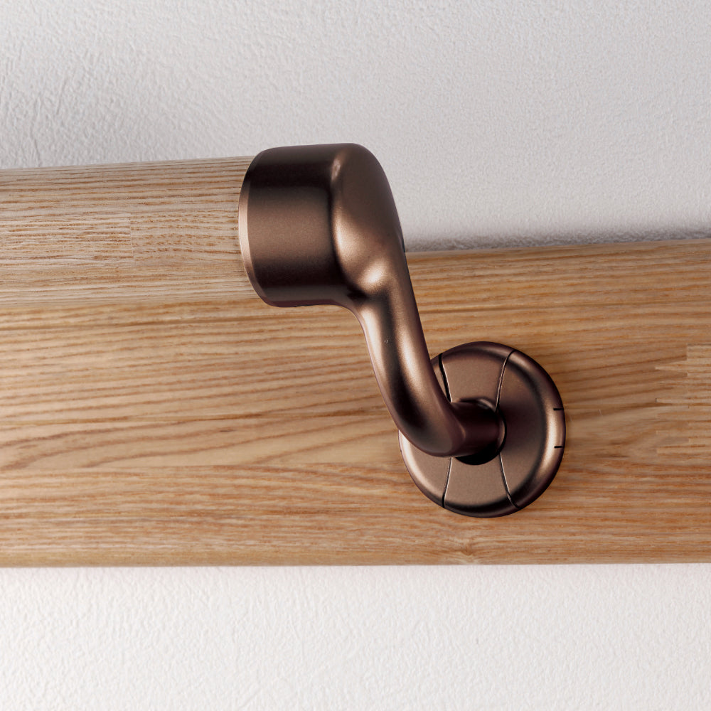 ECLEシステム手すり３５シリーズ横受エンドブラケット　右