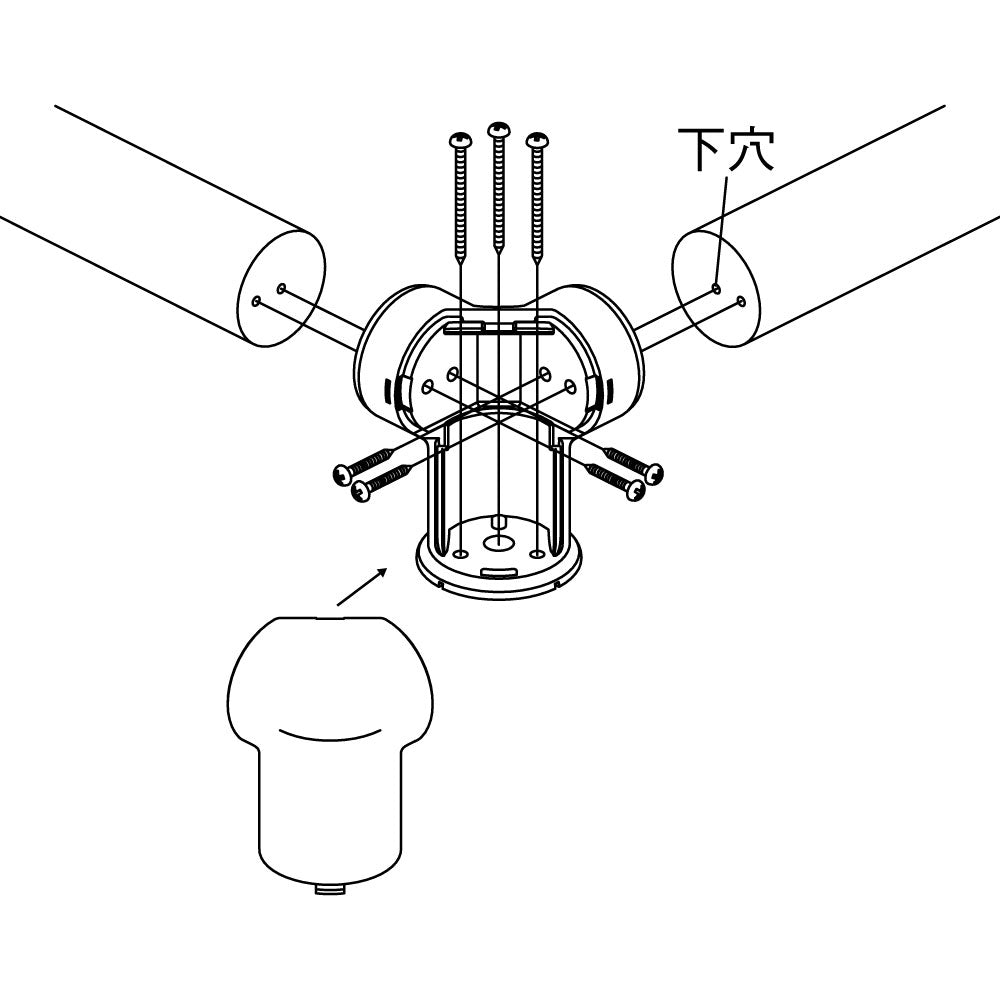 ECLEシステム手すり３５シリーズコーナーブラケット