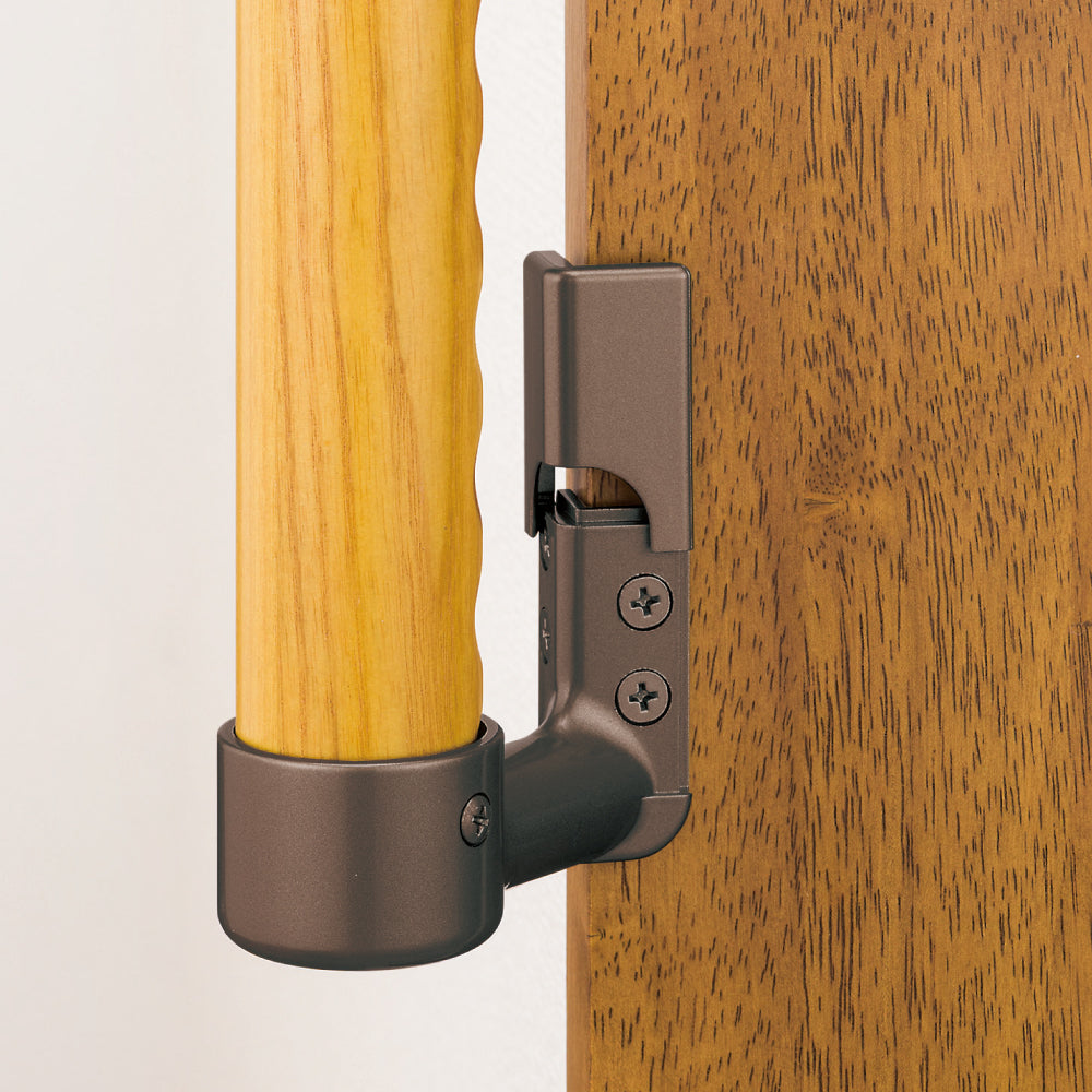 ECLEシステム手すり３５シリーズ出隅スリム座ブラケットカバー付