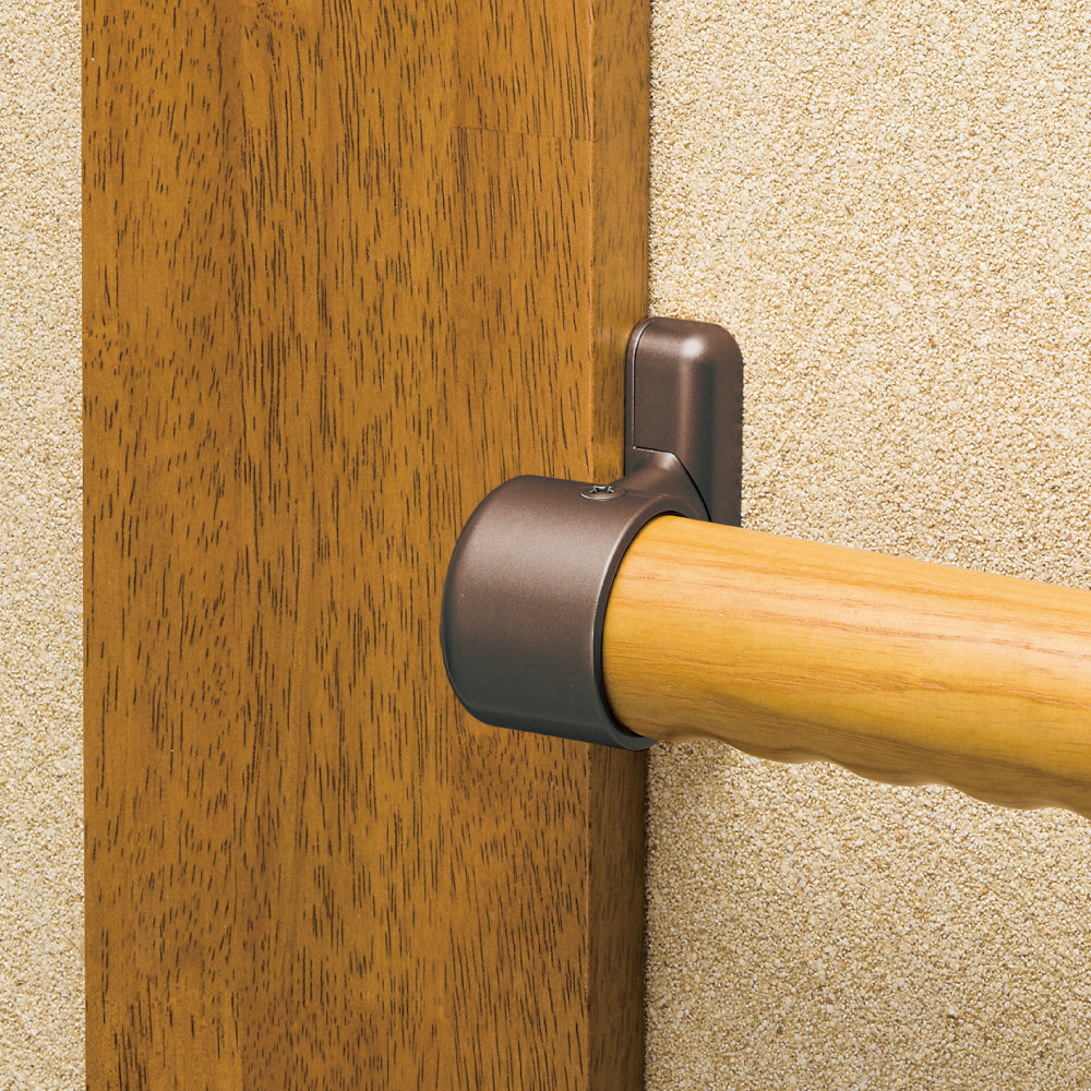 ECLEシステム手すり３５シリーズ真壁用スリムエンドブラケットカバー付