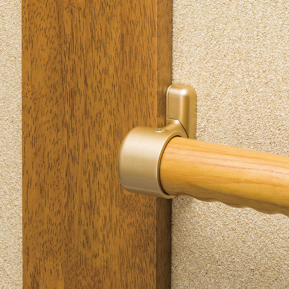 ECLEシステム手すり３５シリーズ真壁用スリムエンドブラケットカバー付