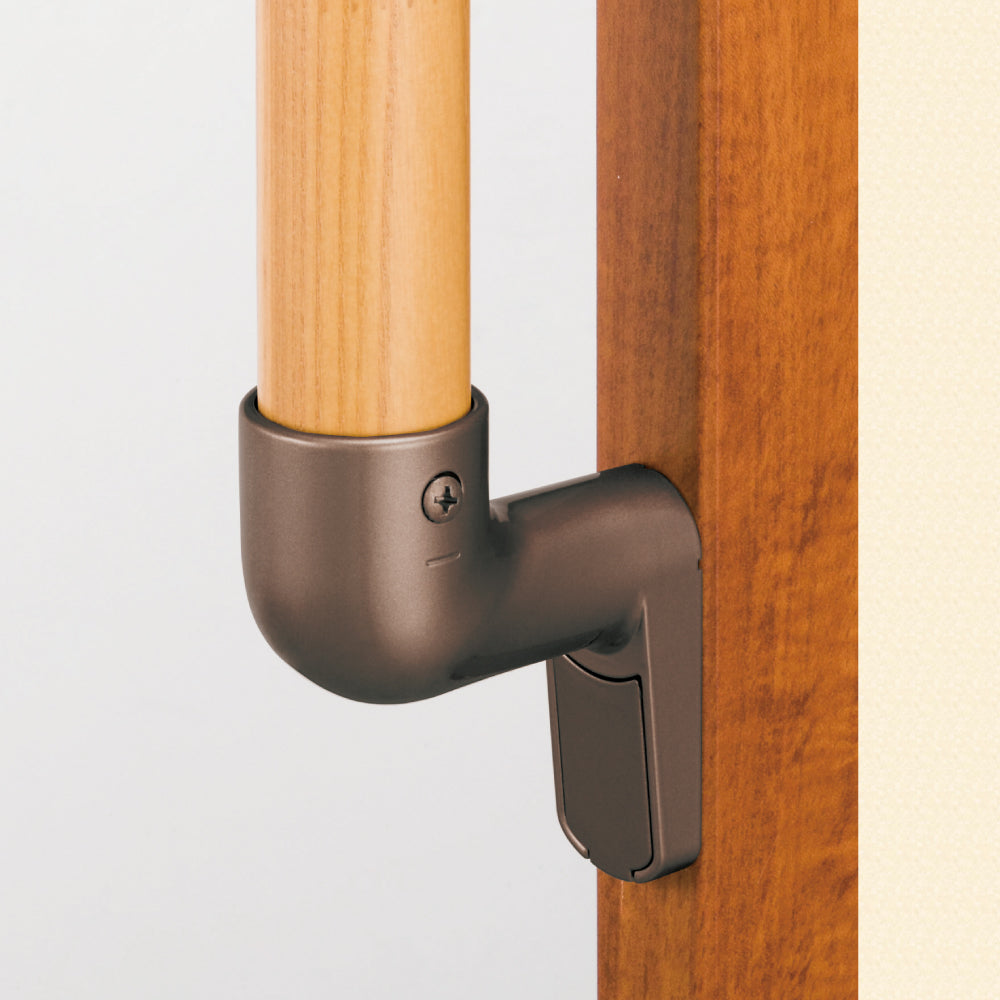 ECLEシステム手すり３５シリーズ縦枠用スリムブラケットカバー付