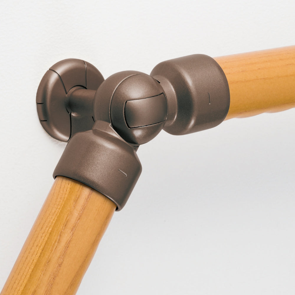 ECLEシステム手すり３５シリーズ自在ブラケットカバー付