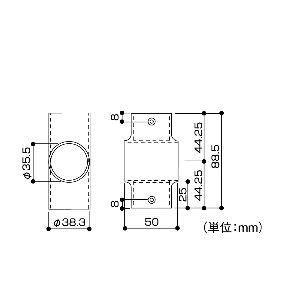 ECLEシステム手すり３５シリーズクロス