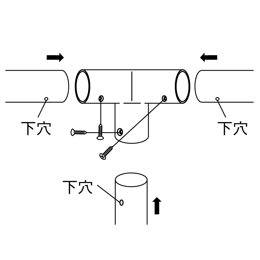 ECLEシステム手すり３５シリーズ三方