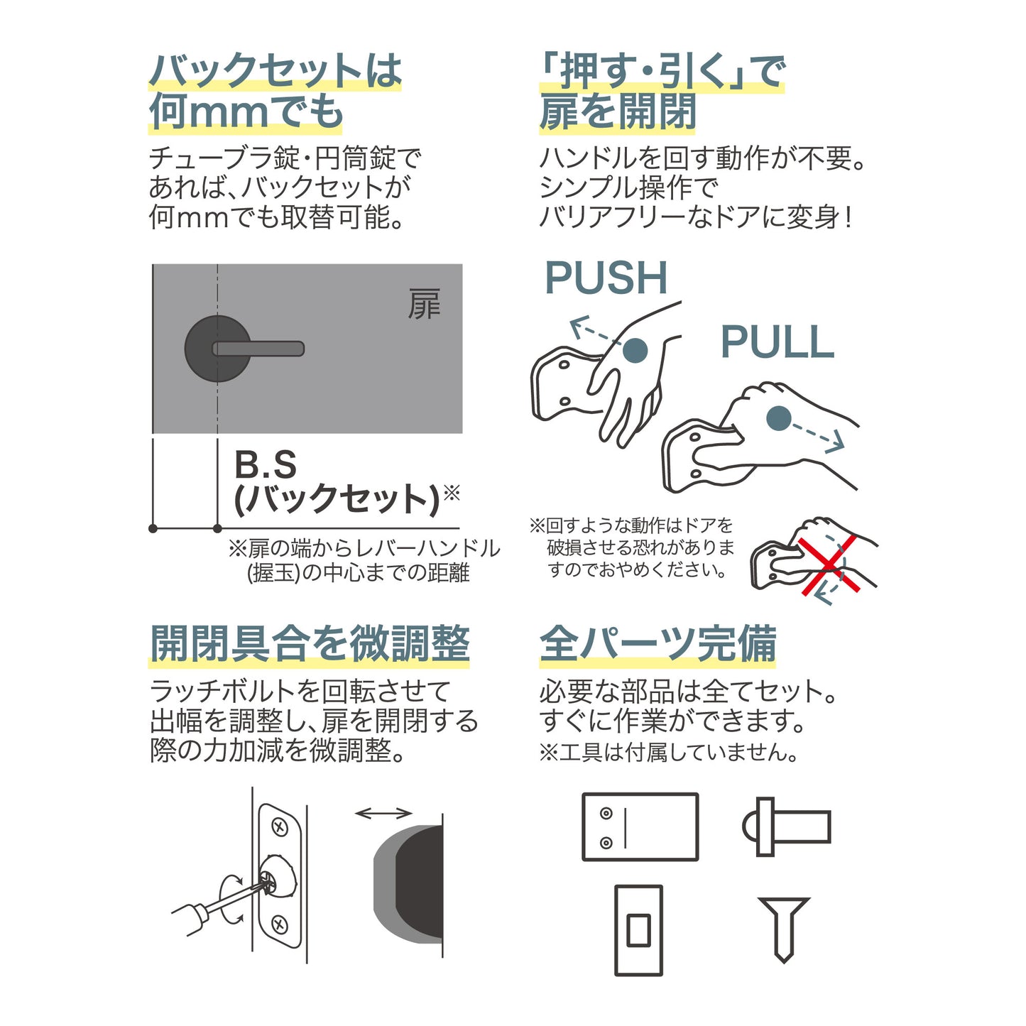 ECLEリフォーム用オールラウンド錠